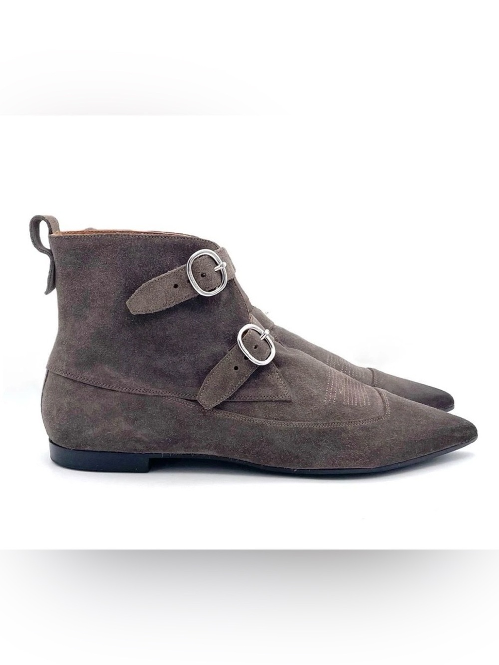 AllSaints Viv Suede boot. Grey, size 40.